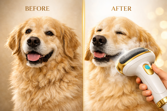 CalmPaws Haven™ Luxury Steam Grooming Brush